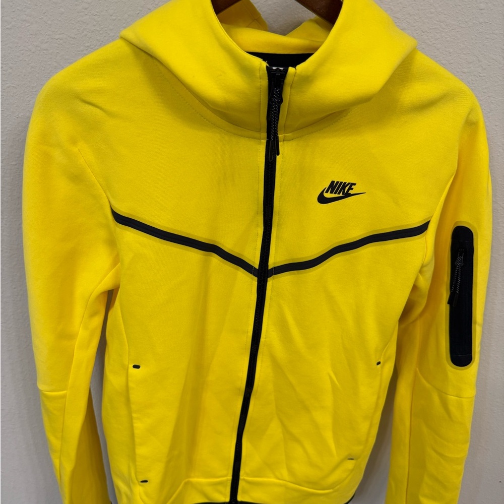 Nike Tech Yellow Hoodie with Black Details